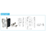 ชุดมือจับก้านโยกประตูสแตนเลสสตีล (ประตูทางเข้า) HAFELE 499.10.102