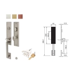 มือจับประตูซิงค์อัลลอยด์ พร้อมระบบมอร์ทิสล็อค (สีนิกเกิ้ลด้าน) HAFELE 499.94.180