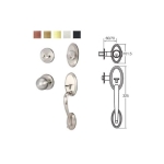 มือจับประตูซิงค์อัลลอยด์ พร้อมระบบล็อค มือจับหลอก (สีทองเหลืองรมดำ) HAFELE 489.94.427