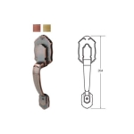 มือจับประตูแบบหลอกซิงค์อัลลอยด์ (สีทองแดงรมดำ) HAFELE 489.94.422