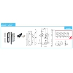 ชุดมือจับก้านโยกประตูสแตนเลสสตีล (ประตูห้องน้ำ) HAFELE 499.10.135