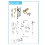  ชุดมือจับก้านโยกประตูซิงค์อัลลอยด์ สีนิกเกิ้ลรมดำ (ประตูทางเข้า) 499.62.404