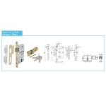 ชุดมือจับก้านโยก เพลทยาว สีทองเหลืองเงา HAFELE 499.63.930