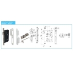 ชุดมือจับก้านโยก เพลทยาว สแตนเลสสตีล HAFELE 499.63.961