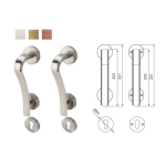 มือจับดึงซิงค์อัลลอยด์ พร้อมระบบมอร์ทิสล็อค (บานเลื่อน) สีทองเหลืองรมดำ HAFELE 499.94.271