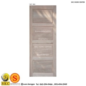 ประตูไม้ SKC 806 (ไม่รวมทำสี)