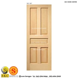 ประตูไม้ SKC 807 (ไม่รวมทำสี)