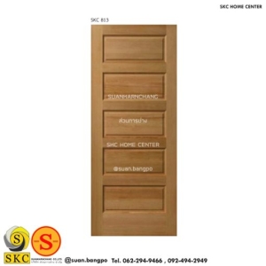 ประตูไม้ SKC 813 (ไม่รวมทำสี)