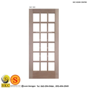 ประตูไม้ SKC 909 (ไม่รวมทำสี)