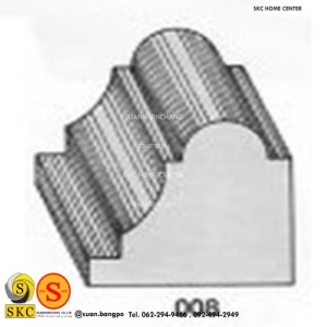 ไม้คิ้ว ไม้บัว ตกแต่ง no. 008 ขนาด 1 1/2“