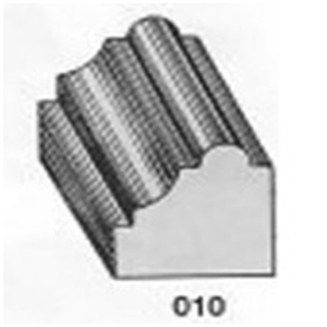ไม้คิ้ว ไม้บัว ตกแต่ง no. 010 ขนาด 1“