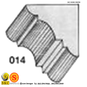  ไม้คิ้ว ไม้บัว ตกแต่ง no. 014 (ขนาด 1“)