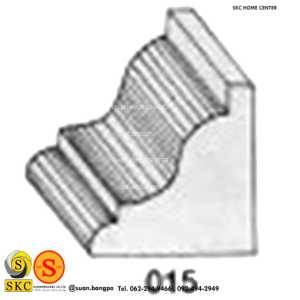 ไม้คิ้ว ไม้บัว ตกแต่ง no. 015 (ขนาด 1“)