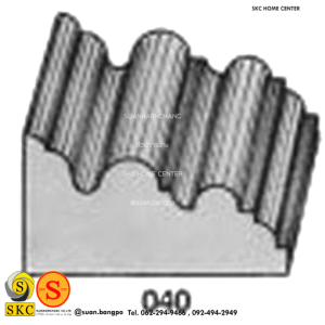 ไม้คิ้ว ไม้บัว ตกแต่ง no. 040 (ขนาด 1 3/4“)