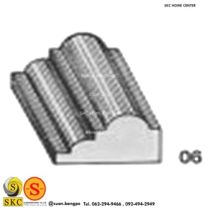 ไม้คิ้ว ไม้บัว ตกแต่ง no. 06 ขนาด 1“