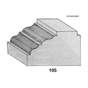ไม้คิ้ว ไม้บัว ตกแต่ง no.105 (ขนาด 2 1/4“)