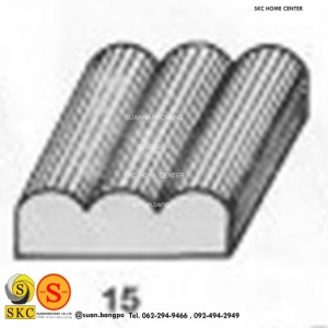 ไม้คิ้ว ไม้บัว ตกแต่ง no. 15 ขนาด 1 1/4“