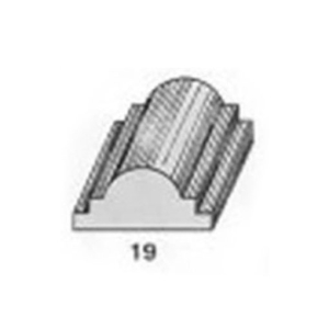 ไม้คิ้ว ไม้บัว ตกแต่ง no.19 ขนาด 1“