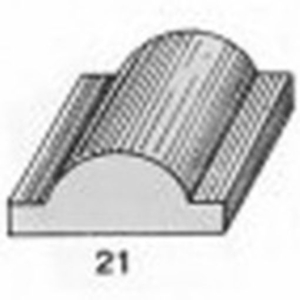ไม้คิ้ว ไม้บัว ตกแต่ง no. 21 ขนาด 1 1/4“