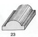 ไม้คิ้ว ไม้บัว ตกแต่ง no. 23 ขนาด 1“