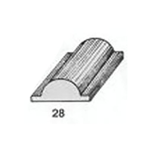 ไม้คิ้ว ไม้บัว ตกแต่ง no.28 ขนาด 1/2“