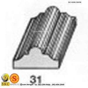 ไม้คิ้ว ไม้บัว ตกแต่ง no. 31 ขนาด 3/4“