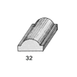 ไม้คิ้ว ไม้บัว ตกแต่ง no. 32 ขนาด 3/4 “