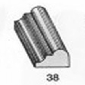 ไม้คิ้ว ไม้บัว ตกแต่ง no. 38 ขนาด 5/8“