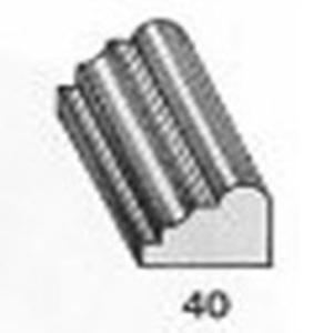ไม้คิ้ว ไม้บัว ตกแต่ง no. 40 ขนาด 5/8“