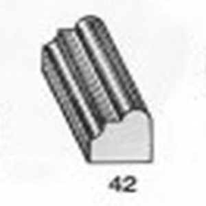 ไม้คิ้ว ไม้บัว ตกแต่ง no. 42 ขนาด 1/2“