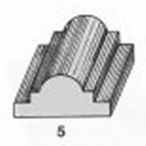 ไม้คิ้ว ไม้บัว ตกแต่ง no. 5 ขนาด 1 1/4“