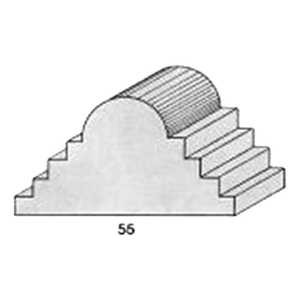 ไม้คิ้ว ไม้บัว ตกแต่ง no. 55 (ขนาด 4“)