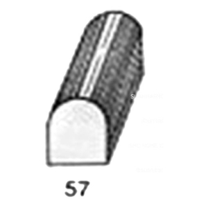 ไม้คิ้ว ไม้บัว ตกแต่ง no. 57 ขนาด 1/2“