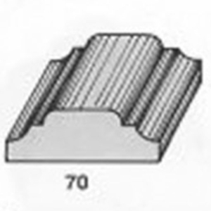 ไม้คิ้ว ไม้บัว ตกแต่ง no. 70 ขนาด 1 1/2“