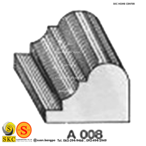 ไม้คิ้ว ไม้บัว ตกแต่ง no. A008 ขนาด 1 1/4“