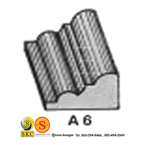 ไม้คิ้ว ไม้บัว ตกแต่ง no. A6 (ขนาด 1“)