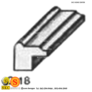 ไม้คิ้ว ไม้บัว ตกแต่ง no. C18 (ขนาด 1/2“)