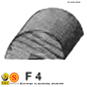 ไม้คิ้ว ไม้บัว ตกแต่ง no. F4 (ขนาด 1“)