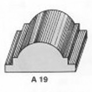 ไม้คิ้ว ไม้บัว ตกแต่ง no. A19 ขนาด 2“
