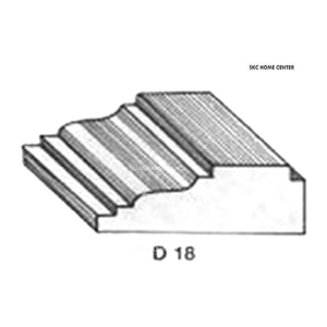 ไม้คิ้ว ไม้บัว ตกแต่ง no. D18 (ขนาด 2“)