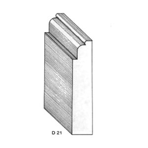 ไม้คิ้ว ไม้บัว ตกแต่ง no. D21 (ขนาด 4“)