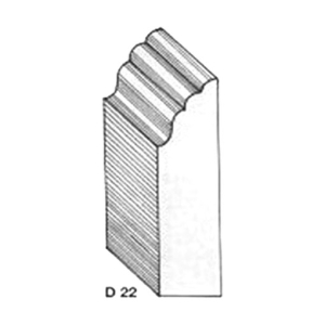ไม้คิ้ว ไม้บัว ตกแต่ง no. D22 (ขนาด 3“)