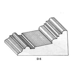 ไม้คิ้ว ไม้บัว ตกแต่ง no. D6 (ขนาด 4“)