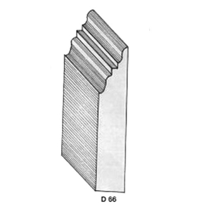 ไม้คิ้ว ไม้บัว ตกแต่ง no. D66 (ขนาด 4“)