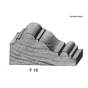 ไม้คิ้ว ไม้บัว ตกแต่ง no. F10 (ขนาด 3“)