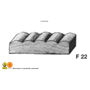 ไม้คิ้ว ไม้บัว ตกแต่ง no. F22 (ขนาด 2“)