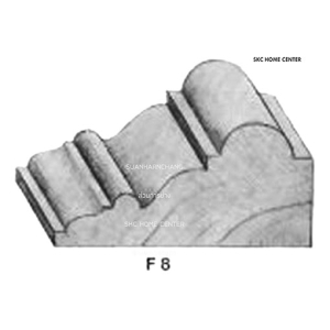 ไม้คิ้ว ไม้บัว ตกแต่ง no.F8 (ขนาด 3“)