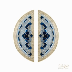  กระจกประตูหน้า Original Navio 01 ขนาด 42×108 cm. Delphi Luxury Door