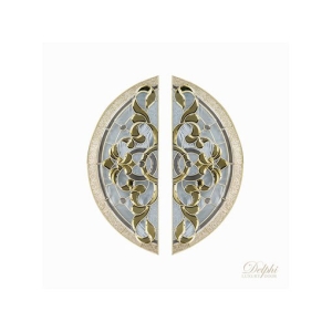  กระจกประตูหน้า Original Navio 08 Gold ขนาด 42×108 cm. Delphi Luxury Door