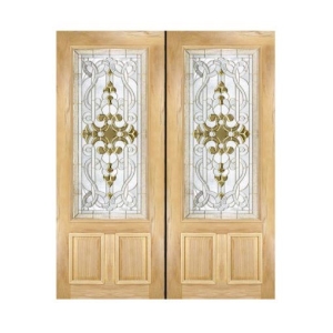 กระจกประตูหน้า Crystal Orcadia C 05 ขนาด 56×132 cm. Delphi Luxury Door